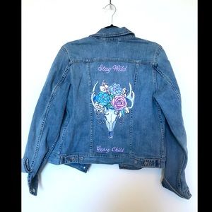 Levi Denim Jacket with Back Patch